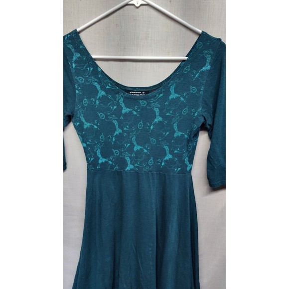 Sundial Arts Handmade dress Blue Mermaid size Small Round Neck EUC - Picture 5 of 13